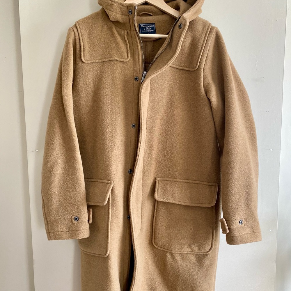 Abercrombie & Fitch Men’s Hooded Duffle Coat